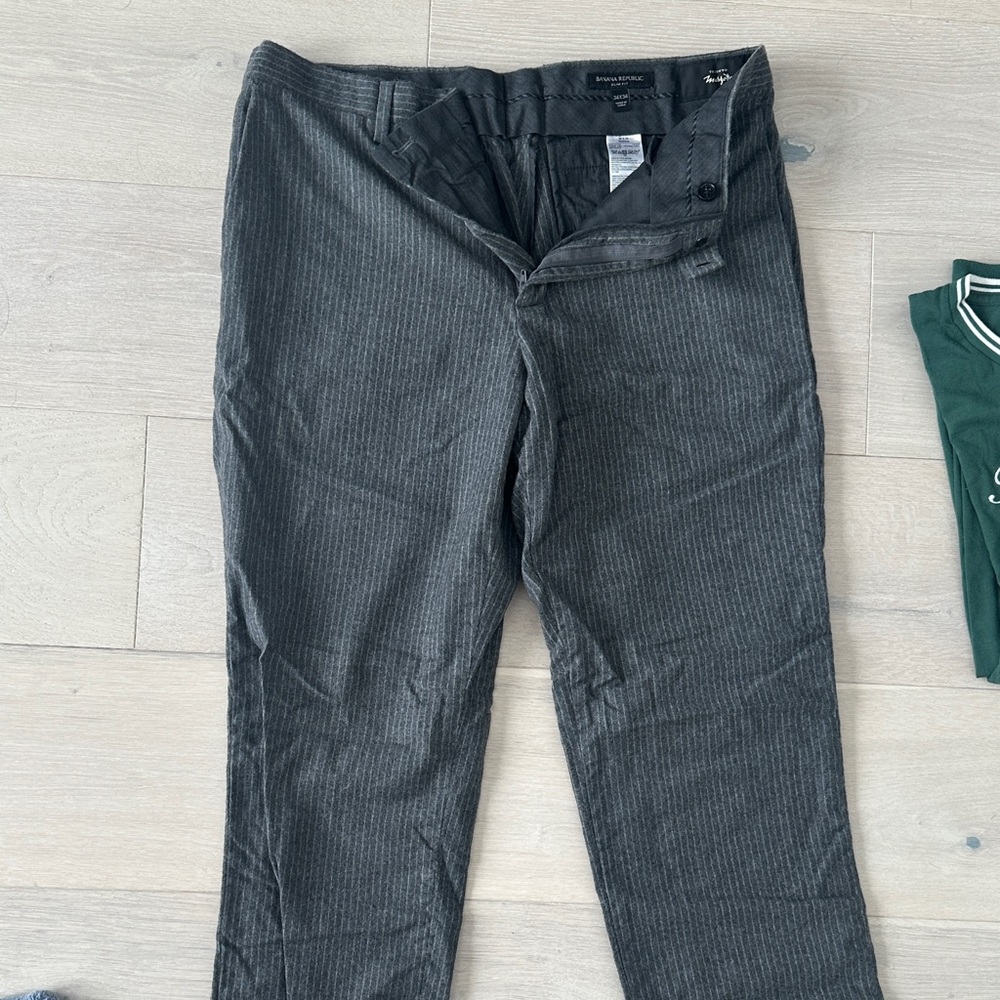 Banana Republic Men's Dark Gray Pants